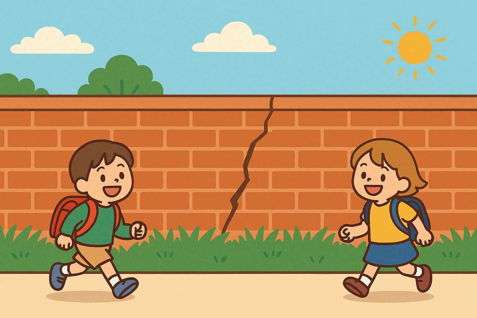 危険なブロック塀