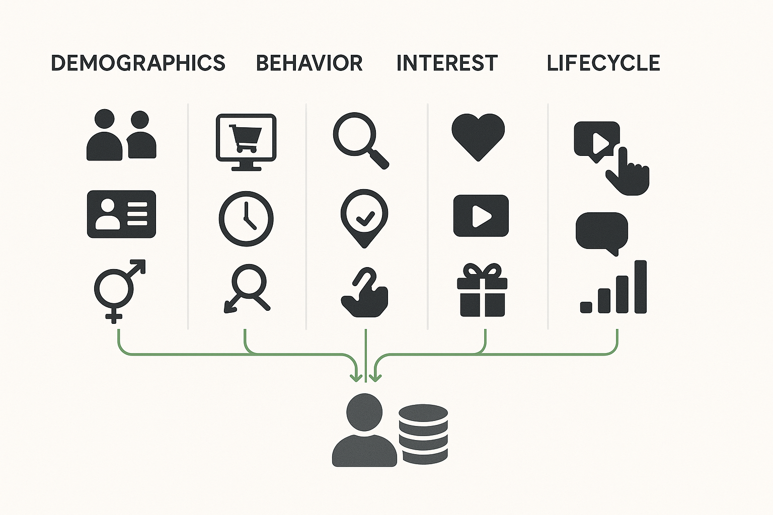 セグメント配信の仕組みと5つの分類軸