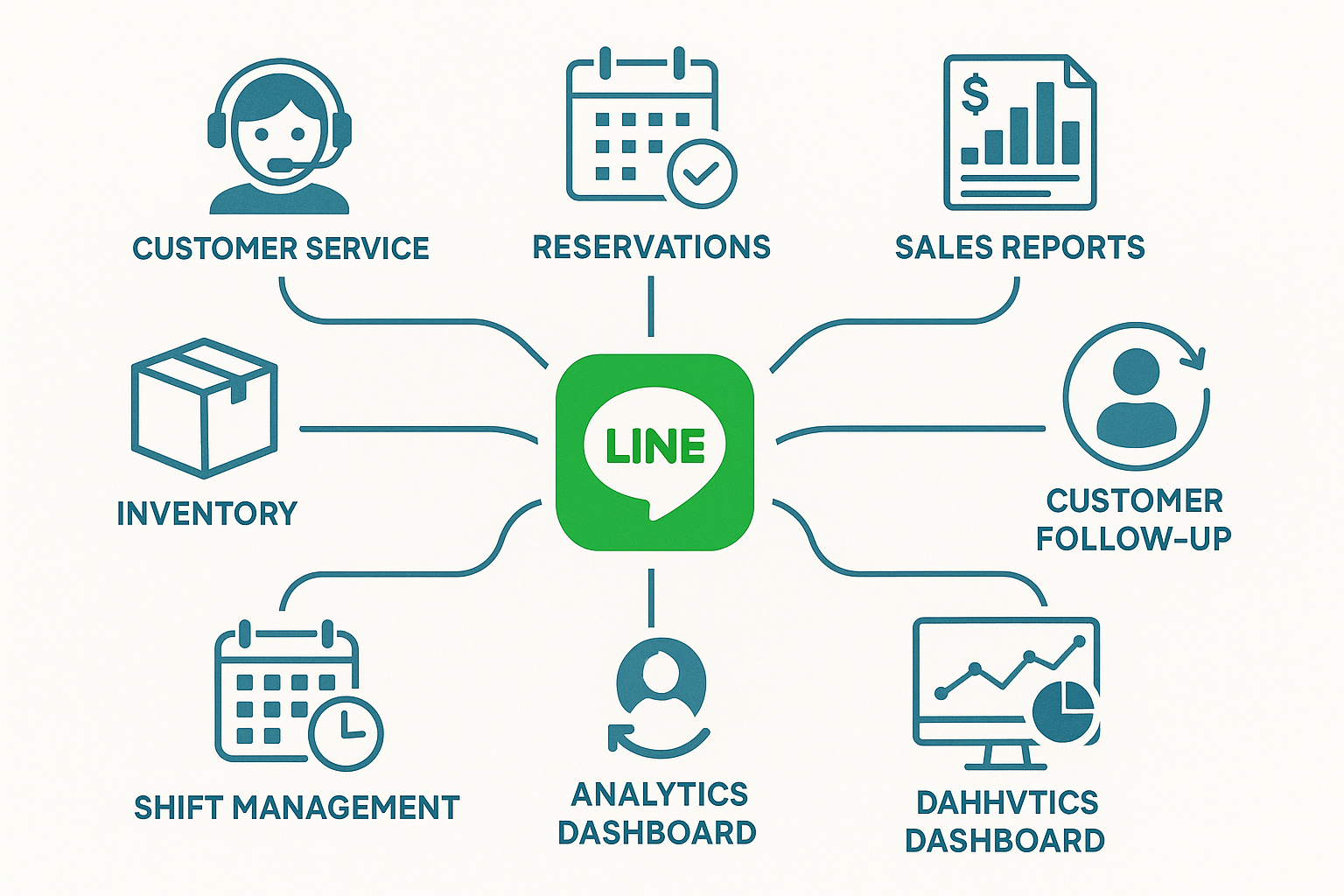 LINE DXで自動化できる7つの業務領域