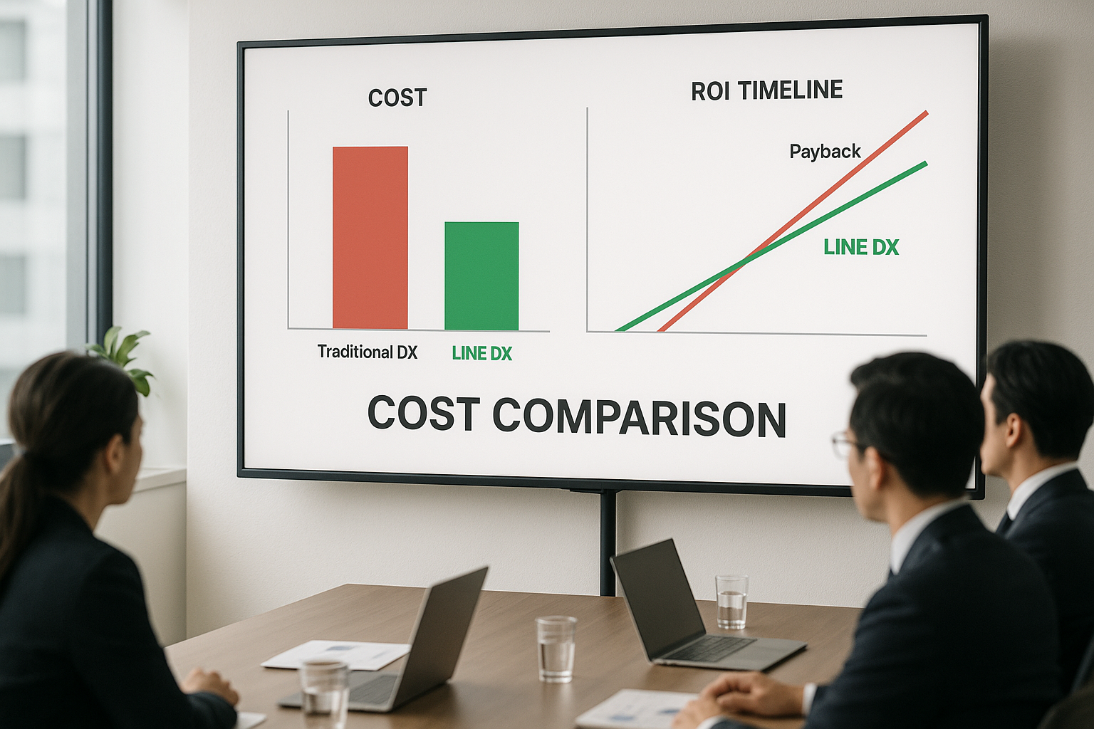 導入コストと投資対効果：LINE DXの費用感